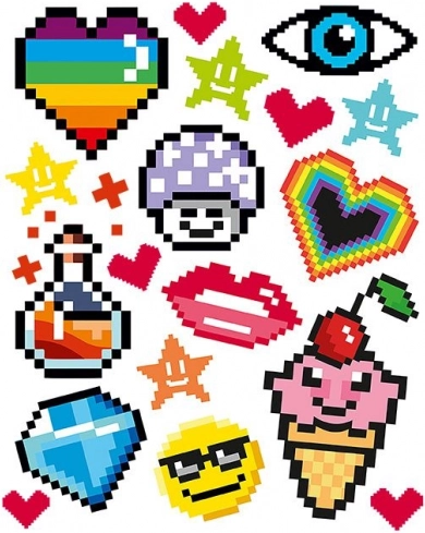 Speelse pixelmotieven voor een unieke stijl