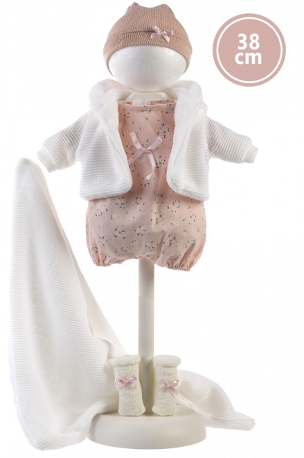 Llorens 385L LOLA - realistische pop met geluiden en zacht stoffen lichaam - 38 cm
