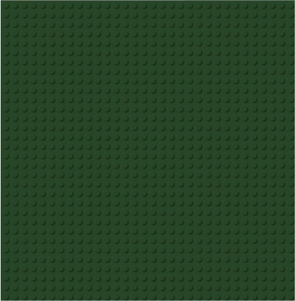 Brixies Plus Basisplaat voor bouwen donkergroen 25,5 x 25,5 cm