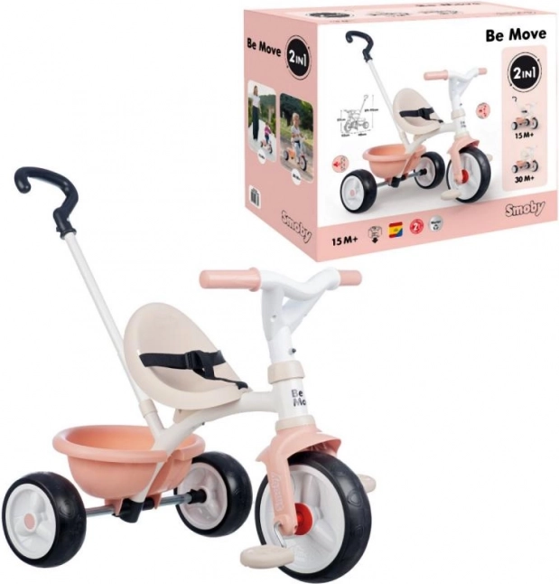 Roze kinderdriewieler Be Move