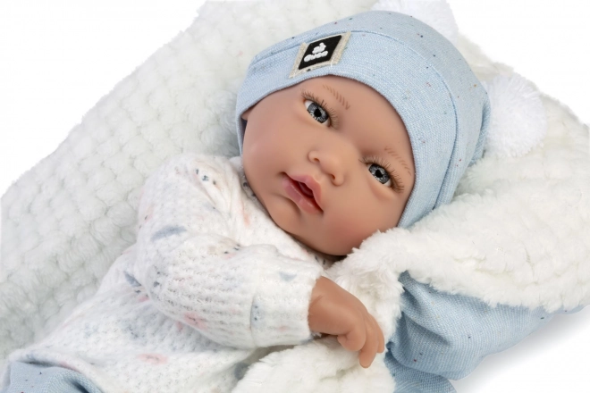 Guca 885 ADRI - realistische baby pop met een zacht stoffen lichaam - 38 cm