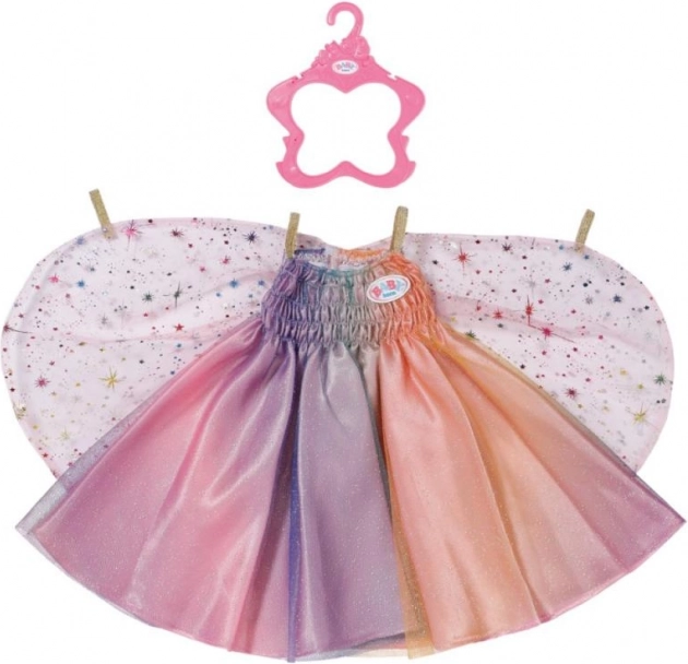 Jurk voor BABY born pop Regenboogfee