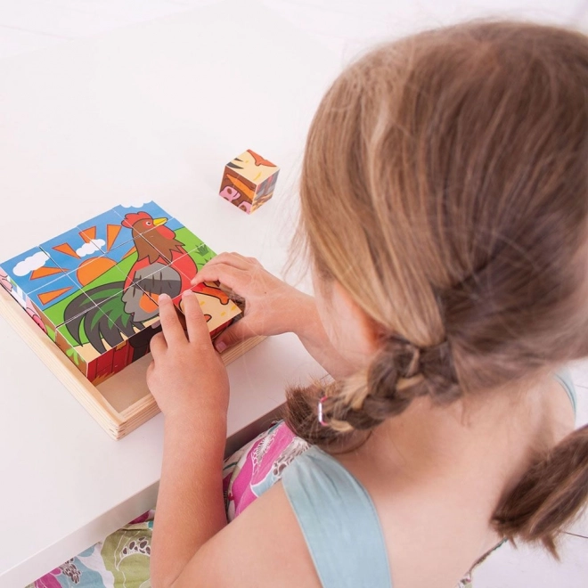 Bigjigs Toys Afbeeldingsblokken boerderij