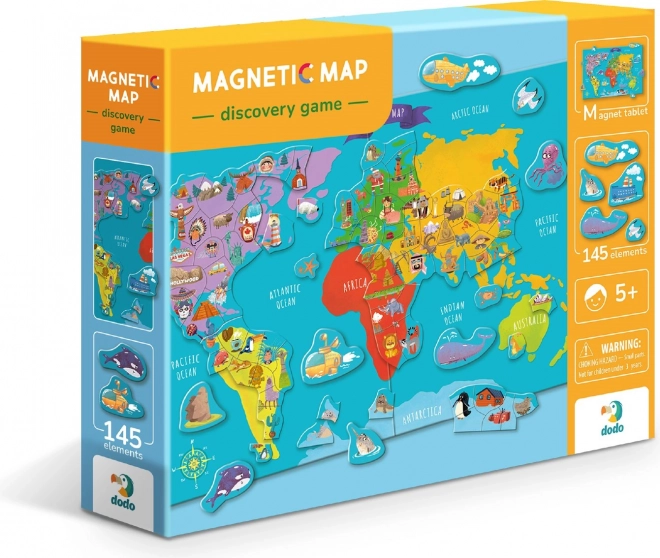 Magnetisch spel Wereldkaart