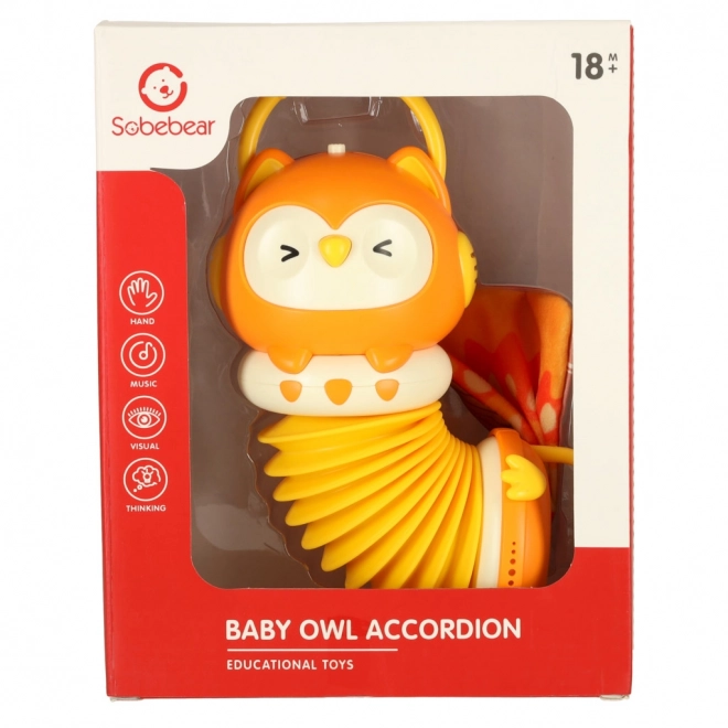 Oranje kinderaccordeon Uil