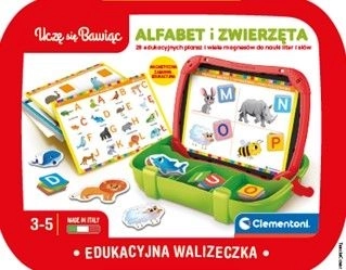 Educatieve magnetische koffer Alfabet en dieren Clementoni
