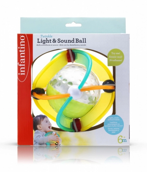 Infantino rubberen bal licht, geluid
