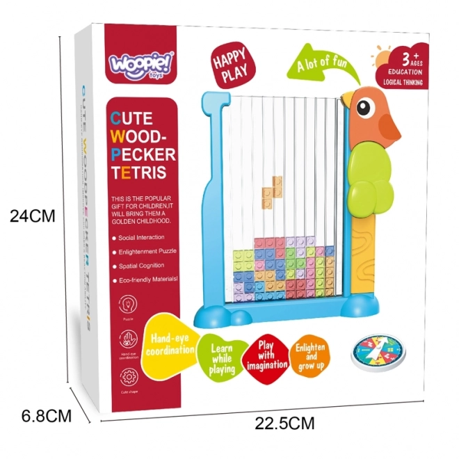 WOOPIE Educatief spel Tetris Kleurrijke Blokken