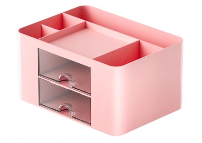 Roze bureau-organizer met lades