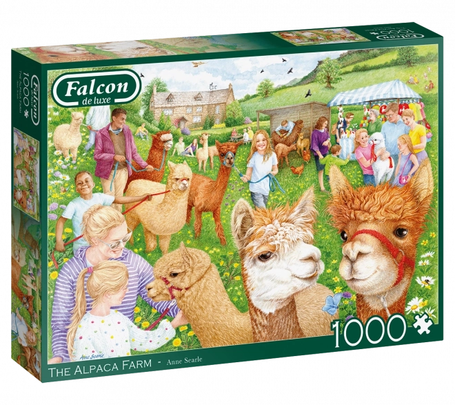 Puzzel Boerderij met Alpaca's - 1000 Stukken