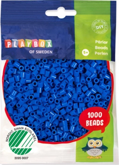 PLAYBOX Strijkkralen - donkerblauw 1000 stuks