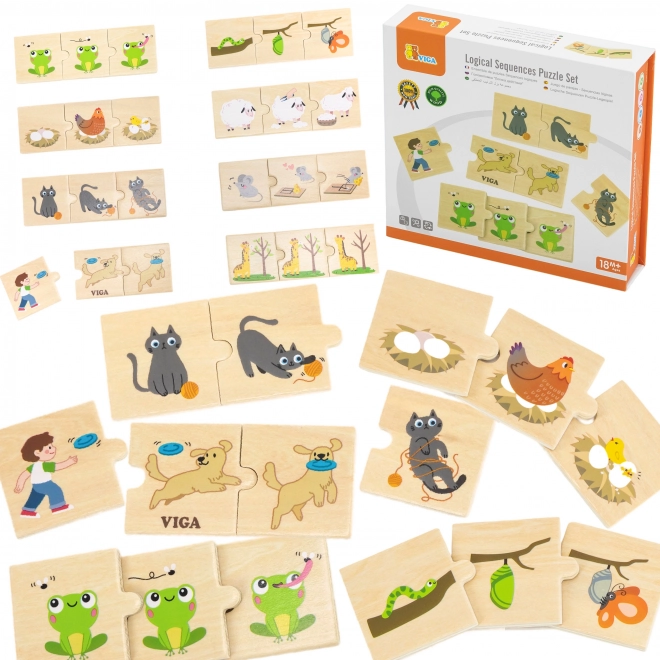 Viga houten puzzel dierenactiviteiten