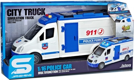 Politieauto met vliegwiel 1:16
