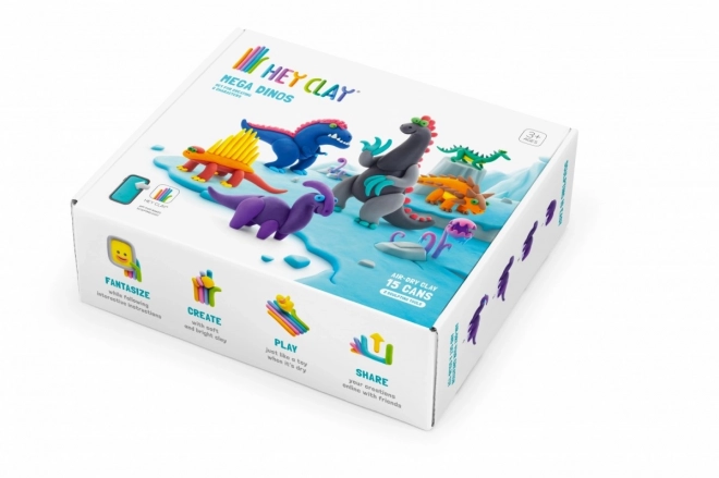 Hey Clay Mega Dinosaurussen set