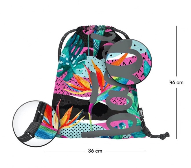 Baagl gymsack Skate Fresh met lichtgevend logo