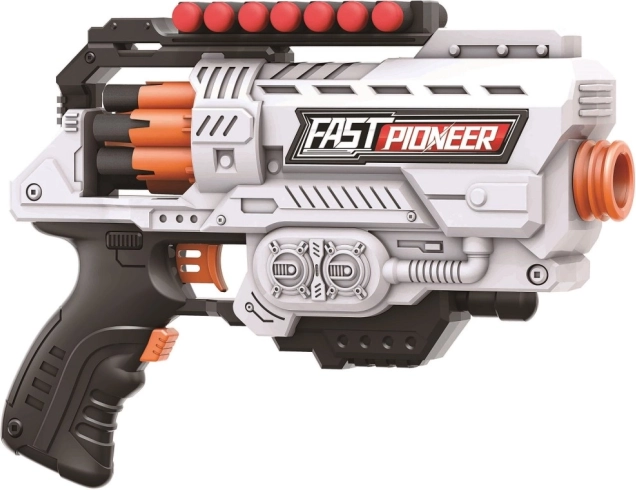 Blaster Fast mini op batterijen met 16 patronen