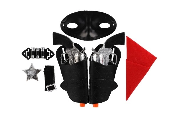 Cowboy pistoolset met holster en accessoires