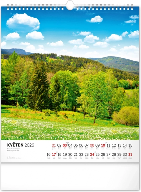 Muurkalender Šumava 2026