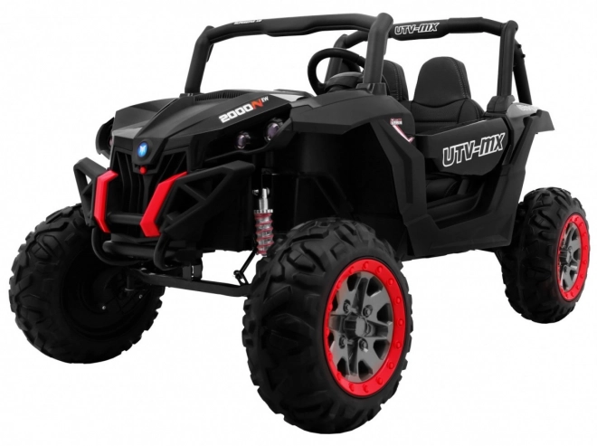Kinderautootje UTV-MX zwart 4x4 met MP4, afstandsbediening en LED-verlichting