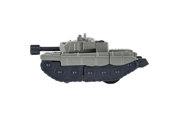 Transformer tank/robot plastic 14cm met traagheidsmotor 3 kleuren