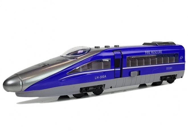 Pendolino Trein met Spanner Blauw met Geluid en Lichten