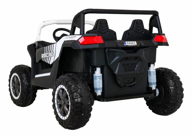 Buggy ATV Racing pro 2 kinderen + 4x4 aandrijving + afstandsbediening + langzame start + MP3 LED – Wit