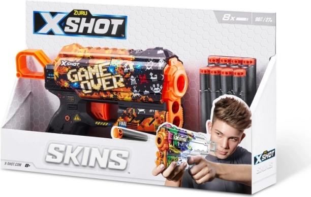 X-Shot Skins Flux – foamblaster Game Over (8 pijltjes)