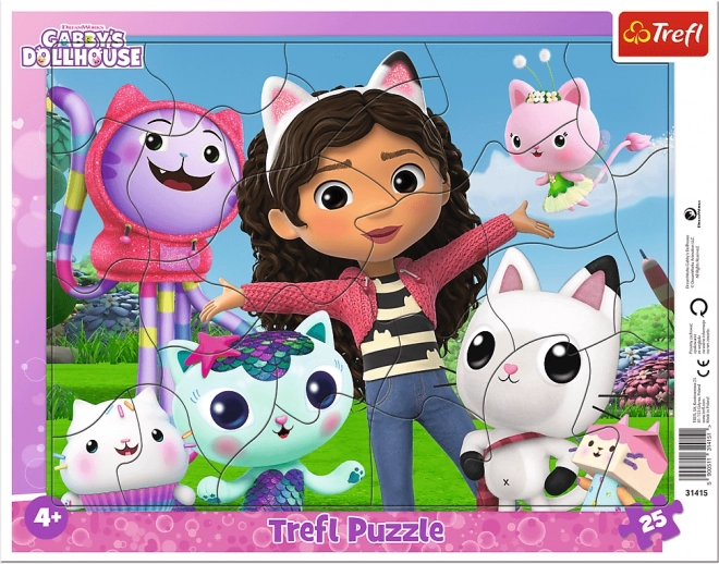 Puzzel 25 stukjes met frame Ontmoet Gabi