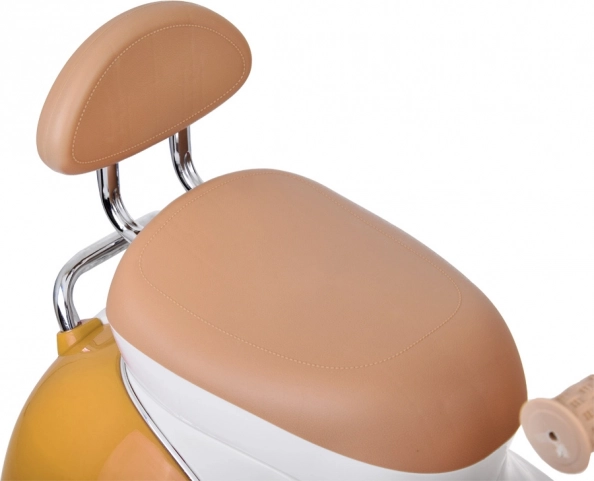 Klassieke elektrische kinderscooter oranje – Groen