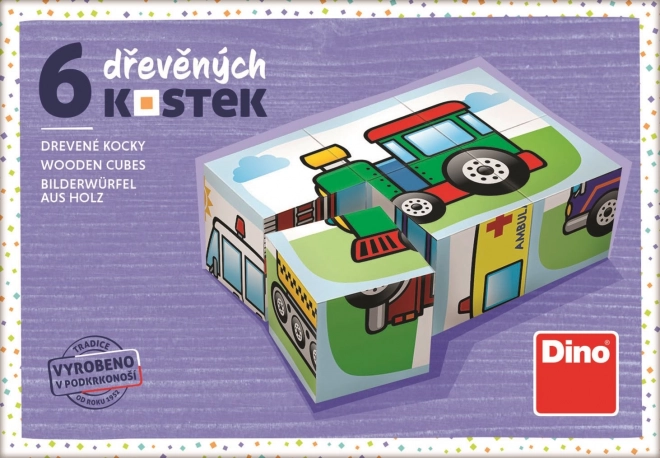 Afbeeldingsblokjes Vervoer 6 blokjes