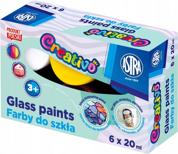 Glasverf ASTRA CREATIVO 6×20 ml