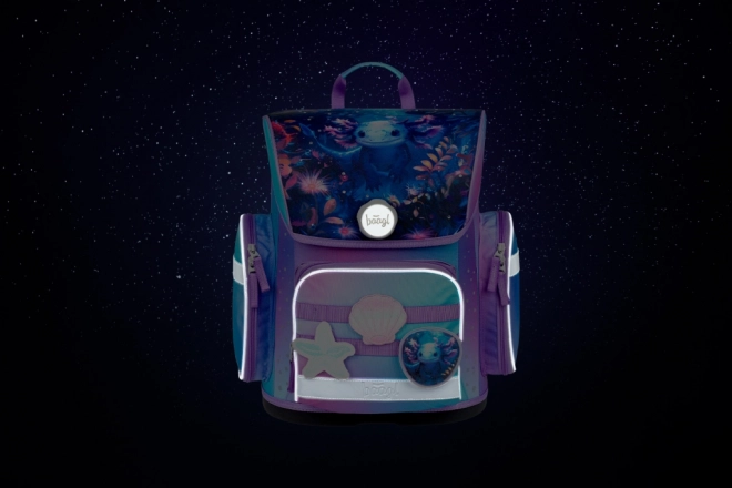 Schoolset Baagl Ergo Axolotl: schooltas, etui en zak