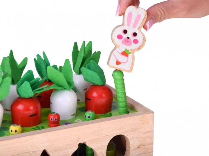 Magnetisch vangen van wormpjes met een konijntje