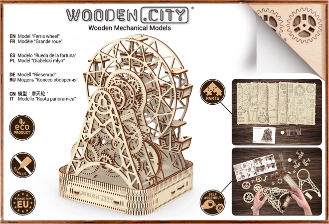 Houten model van het reuzenrad WOODEN CITY