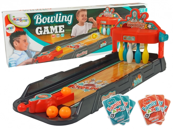 Mini kegels Arcade Spel Lanceerbaan Kaarten