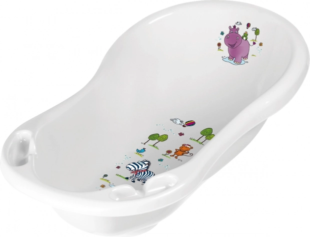 Kinderbadje Hippo 84 cm met stop – wit