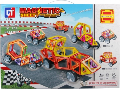Magnetische bouwset voor kinderen - 58 onderdelen