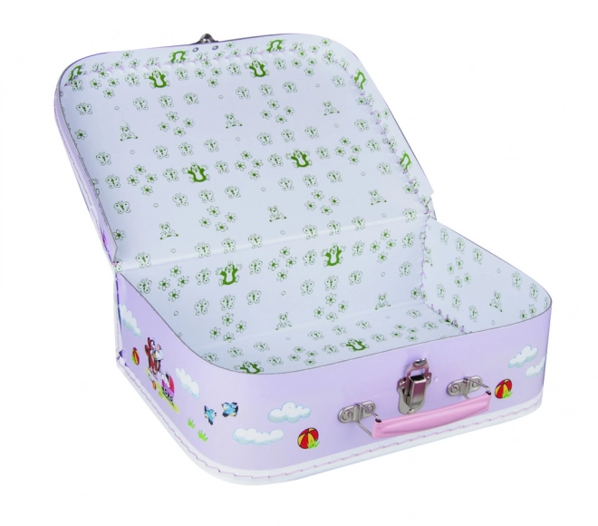 Koffertje Mol en kinderwagen 30 cm