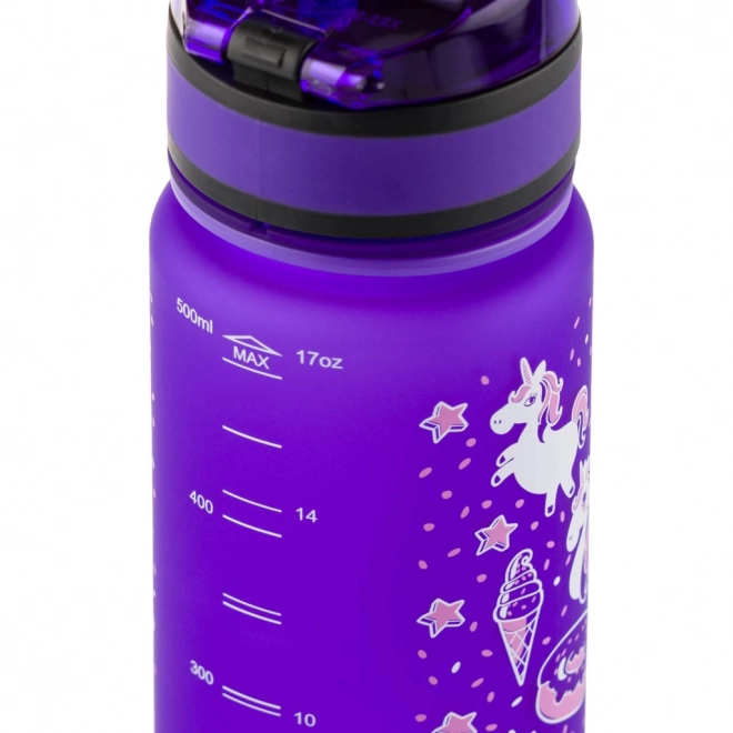 BAAGL Kinderfles voor drinken met eenhoornmotief, 500 ml