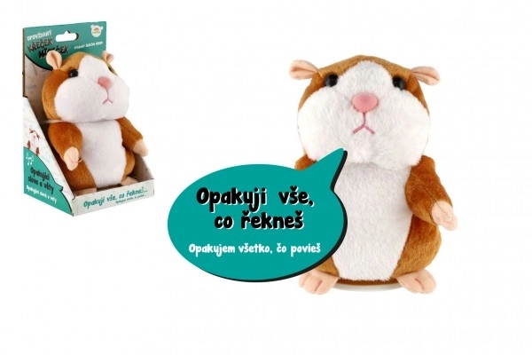 Sprekende pluche hamster Mireček