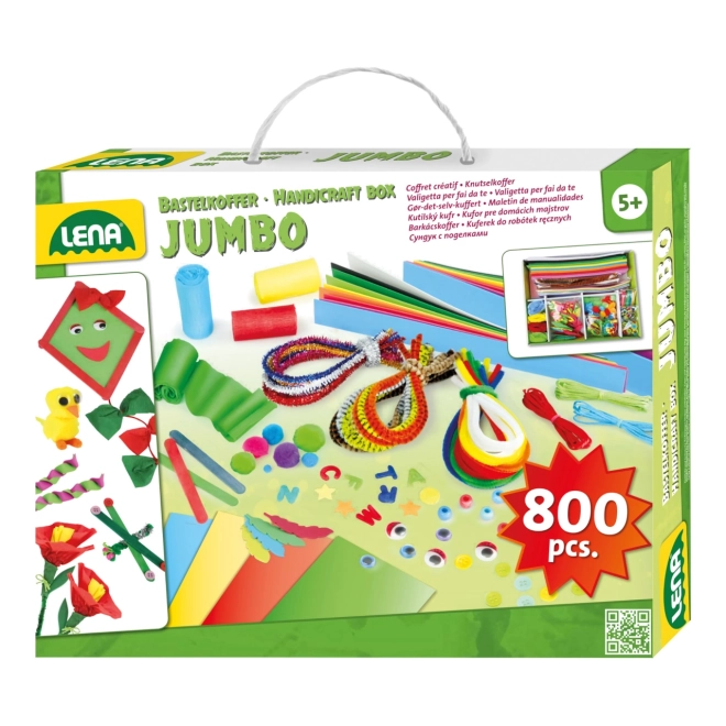 Groene creatieve koffer Jumbo Lena - 800 stuks