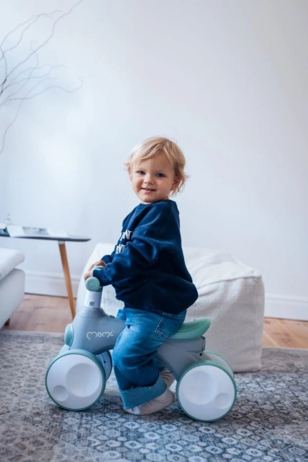 Loopfietsje MoMi TOBIS met bubbels grijs