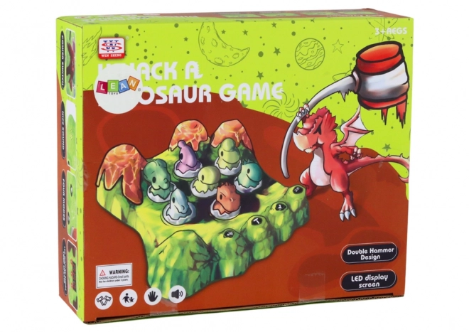 Dinosaur mollenverpletterend spel met twee hamers