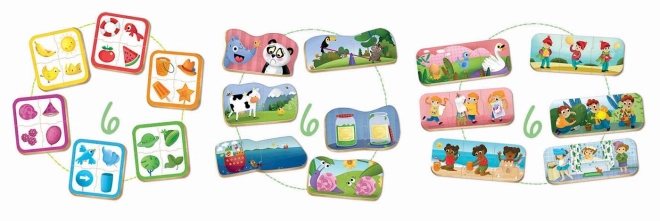 Educa Kinderpuzzelset: Kleuren, Sequentie en Tegenstellingen 3in1