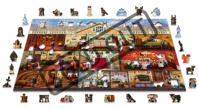 Houten Stad Victoriaans Landhuis 2in1, 1010 Stukken EKO