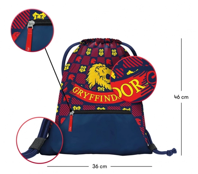 Tas met zak Harry Potter Gryffindor