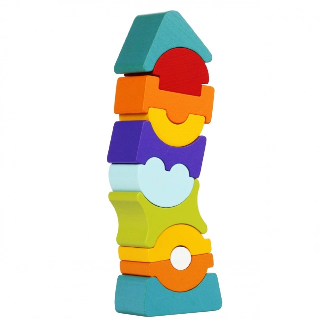 CUBIKA 12862 Balancerende toren IX - houten puzzel 11 stukken