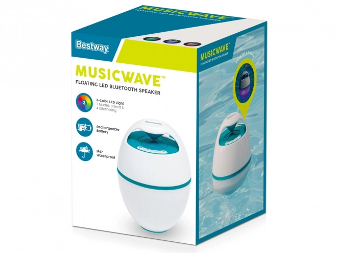 Bestway drijvende luidspreker MusicWave met Bluetooth en LED-licht