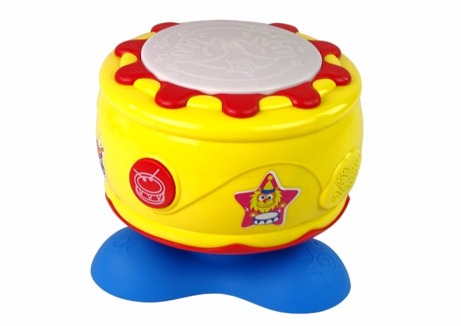 Grote interactieve muziektrommel met lichten 19 cm