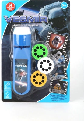 Zaklamp en ruimteprojector – kinderset voor projectie